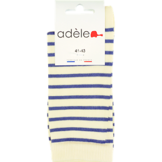 chaussettes courtes coton bio marinière océan